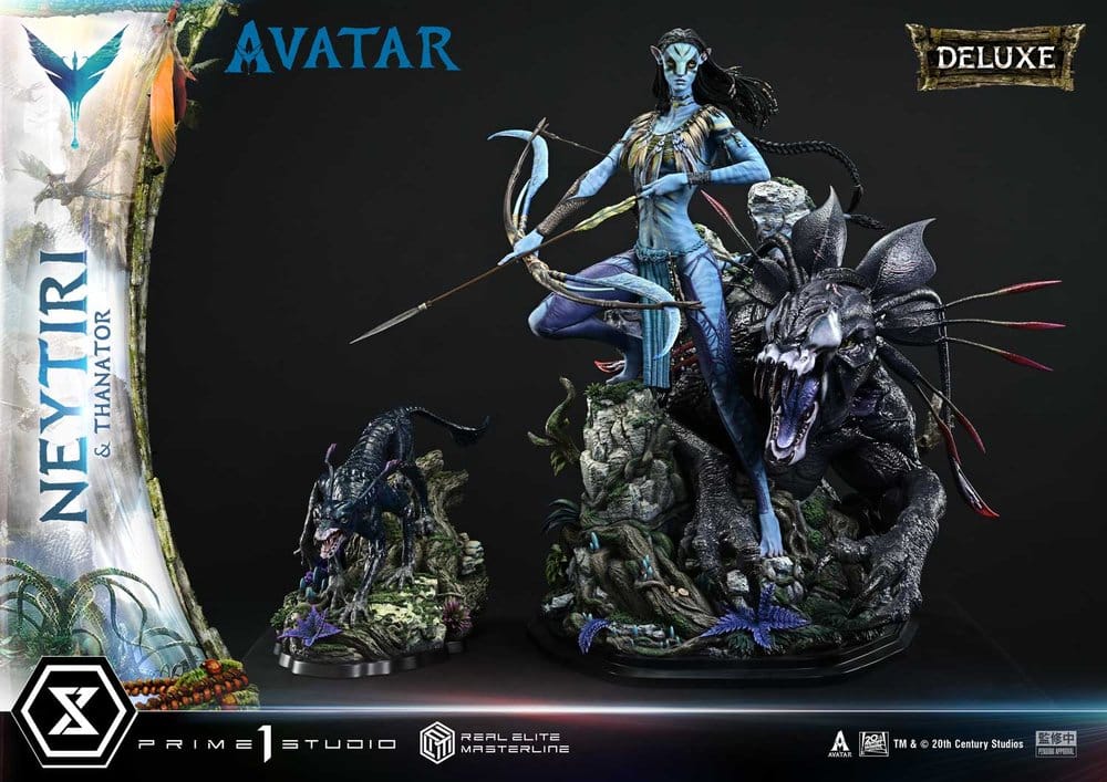 Avatar (Film) Estatua Real Elite Masterline Series 1/4 Neytiri & Thanator Deluxe Bonus Version 75 cm