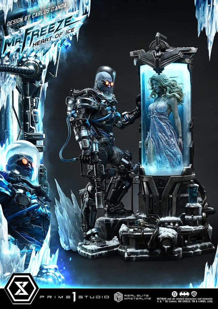 DC Comics Real Elite Masterline Series Estatua 1/3 Batman (Comics) Mr. Freeze Heart of Ice (Design by Carlos D'Anda) Deluxe Version 82 cm