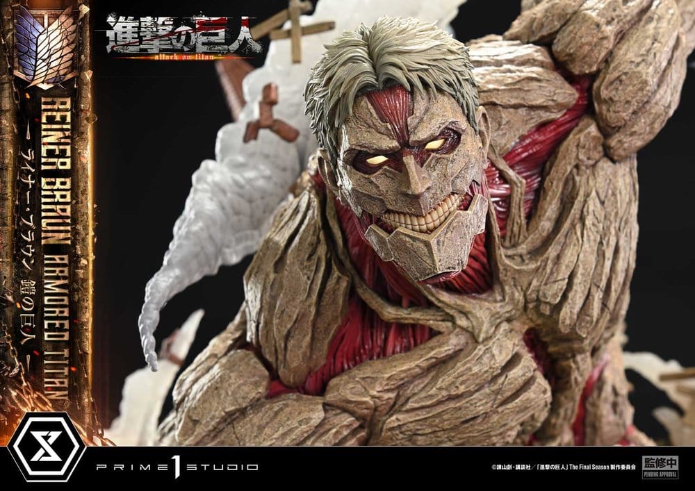 Ataque a los Titanes (TV animation) Ultimate Diorama Masterline Estatua Reiner Braun Armored Titan 75 cm