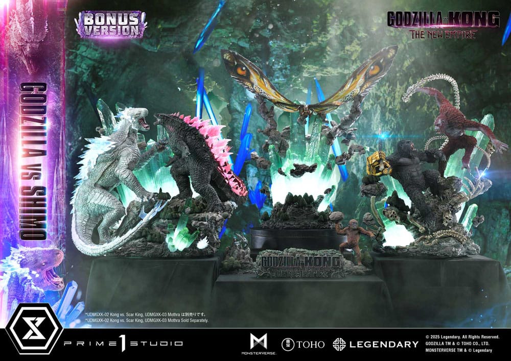 Godzilla x Kong: The New Empire Estatua Ultimate Diorama Masterline Series Godzilla vs Shimo Bonus Version 86 cm