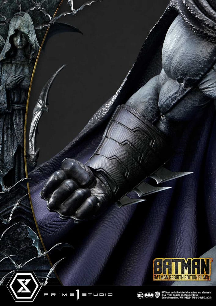 Batman Estatua Ultimate Premium Masterline Series 1/4 Batman Rebirth Edition Black Deluxe Version 71 cm
