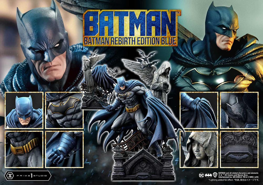 Batman Estatua Ultimate Premium Masterline Series 1/4 Batman Rebirth Edition Blue Deluxe Version 71 cm