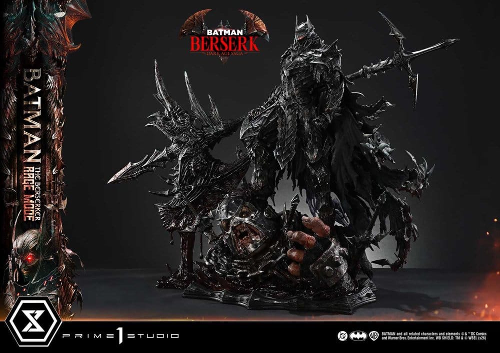 DC Comics Estatua Ultimate Premium Masterline Series 1/4 Batman (Comics) Batman: The Berserker Rage Mode Deluxe Version 93 cm