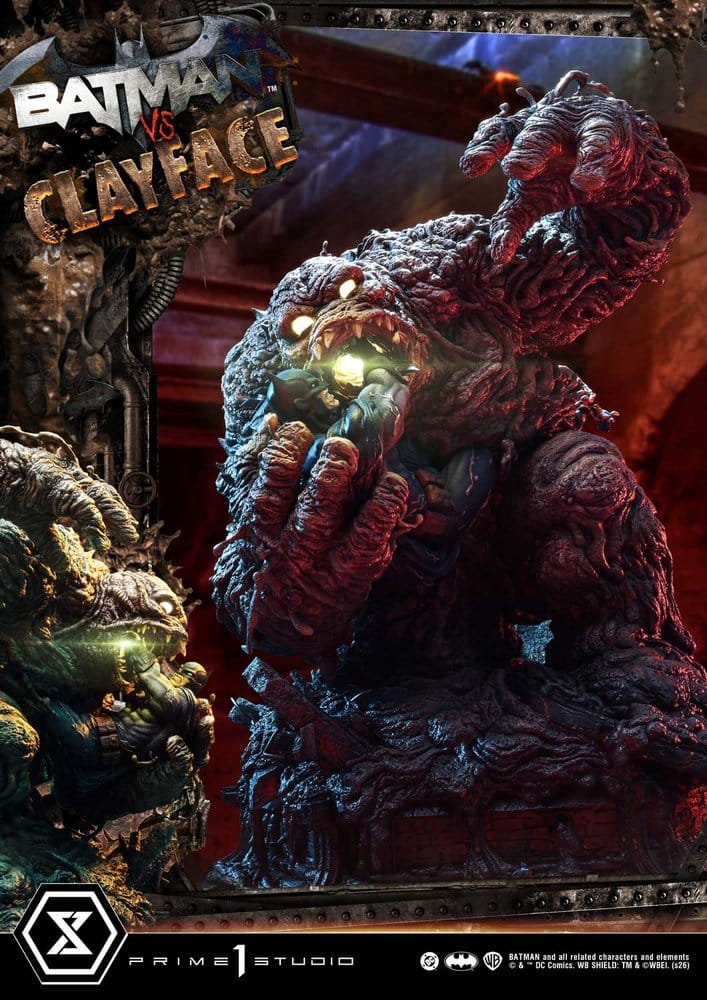 DC Comics Ultimate Premium Masterline Series Estatua 1/4 Batman VS Clayface 83 cm