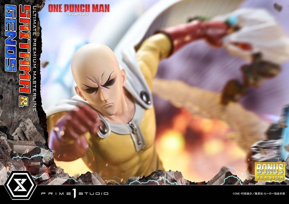 One-Punch Man Estatua Ultimate Premium Masterline Series 1/4 Saitama & Genos DX Bonus Version 73 cm
