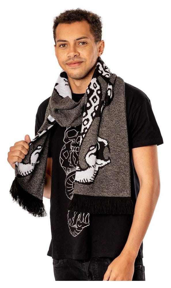 Harry Potter Bufanda Dark Arts Spell Long Length Grey