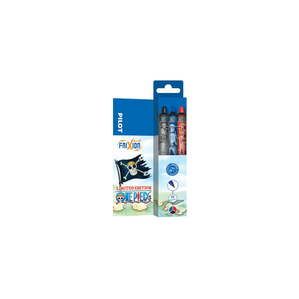 One Piece Pack de 3 Bolas de rodillo FriXion Ball+ Limited Edition LE 0.7