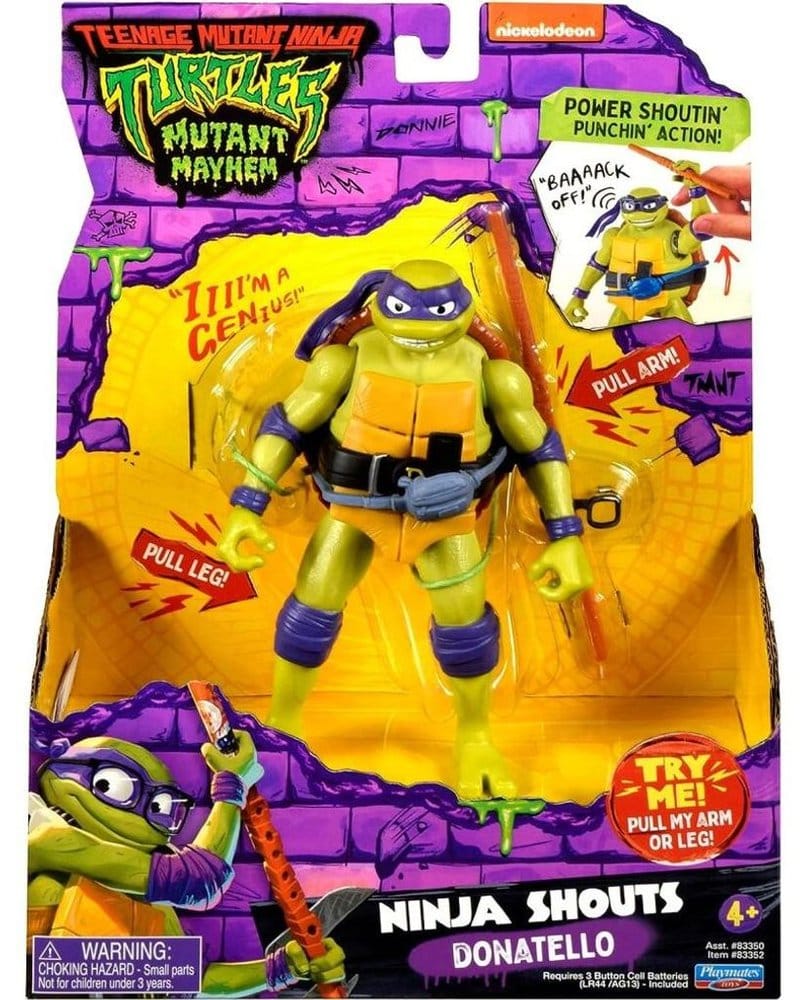 Ninja Turtles: Caos Mutante Ninja Shouts Figura Donatello