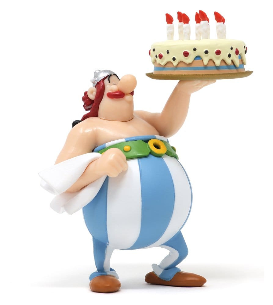 Astérix Figura PVC Obelix Feliz Cumpleaños 8,5 cm