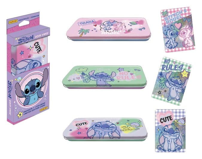 Stitch Cartas Coleccionables Good Vibes Pencil Tin