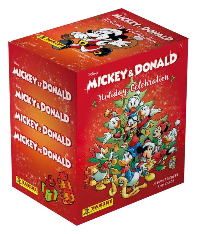 Mickey & Donald Holiday Celebration Sticker & Trading Card Collection Cajita de Sobres (36)