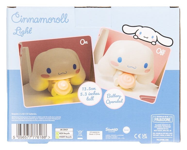 Sanrio Lámpara GloBuddies Cinnamoroll 14 cm