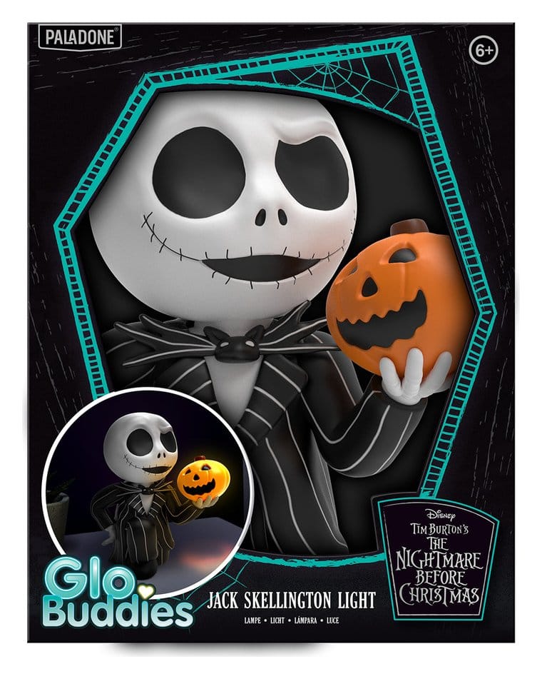 Pesadilla antes de Navidad Lámpara GloBuddies Jack Skellington 17 cm