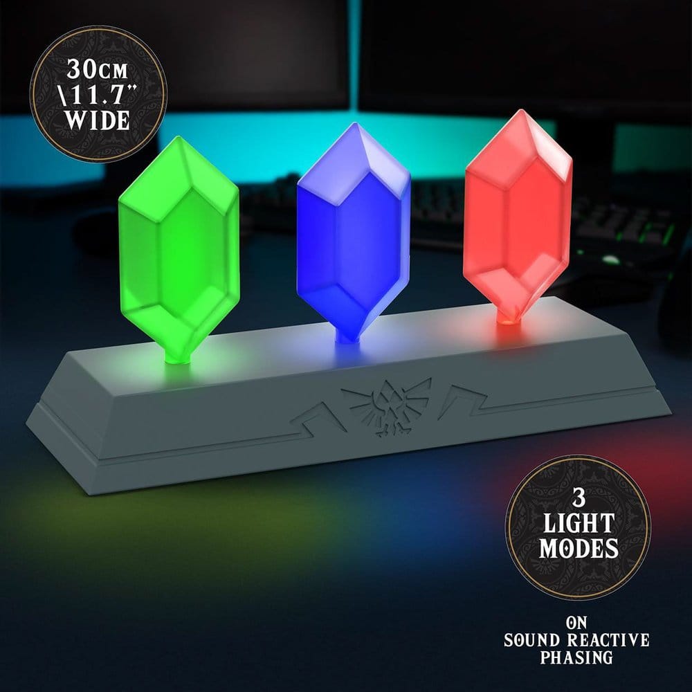 The Legend of Zelda Lámpara Icon Light Plus Rupee 30 cm