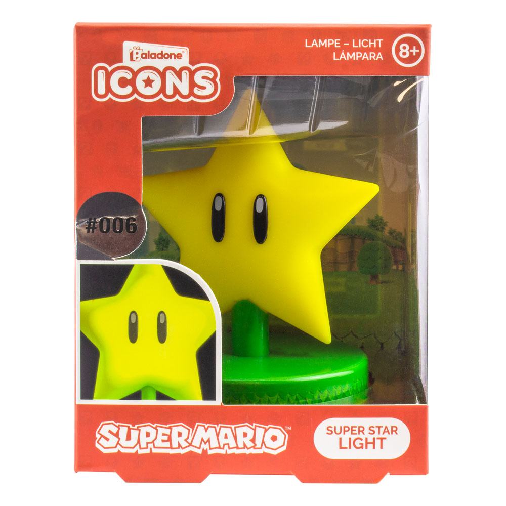 Super Mario lámpara Icon Super Star (V2)
