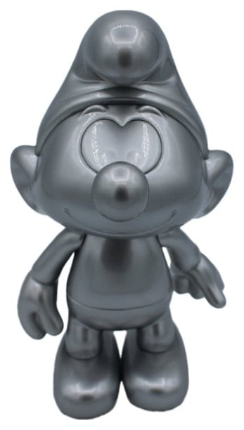 Los Pitufos Figura de Vinilo Pitufo Plata 19 cm