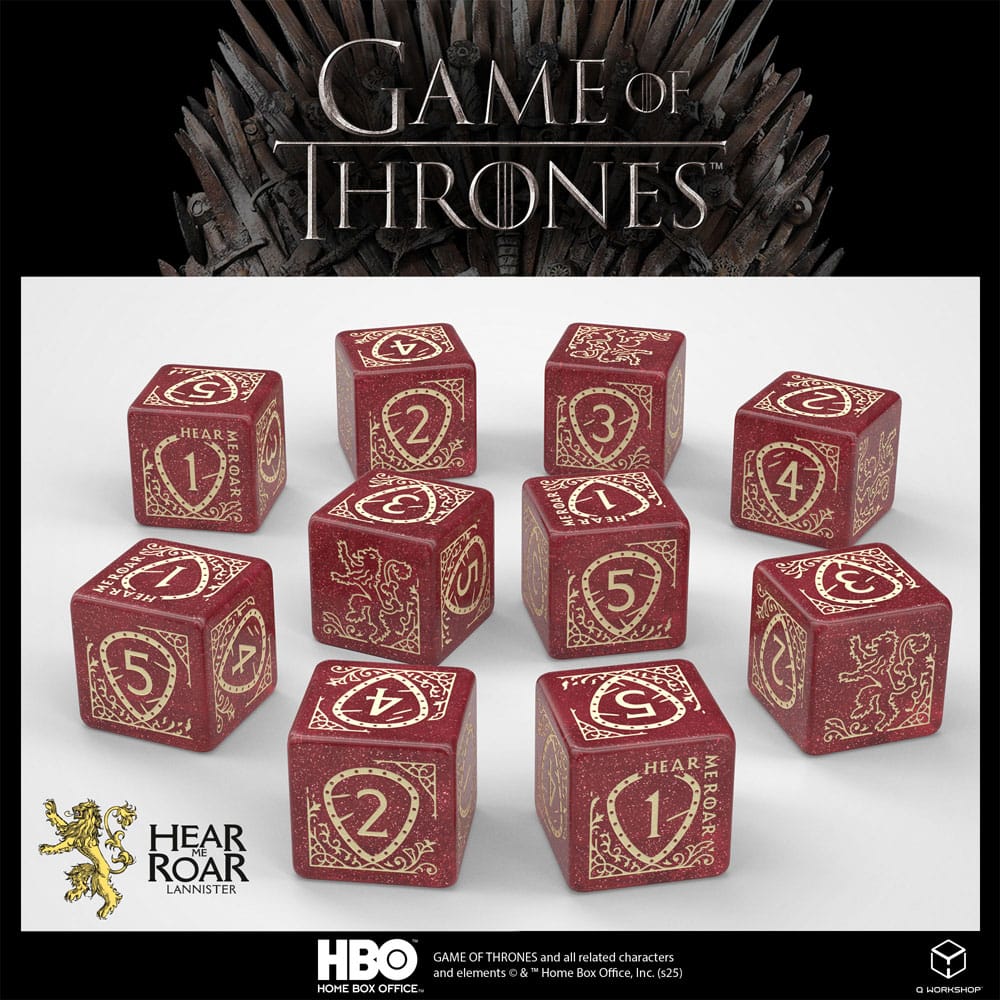 Juego de Tronos Pack de Dados Lannister 10xD6 (10)