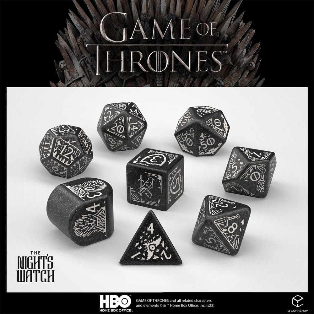 Juego de Tronos Pack de Dados Night's Watch (8)