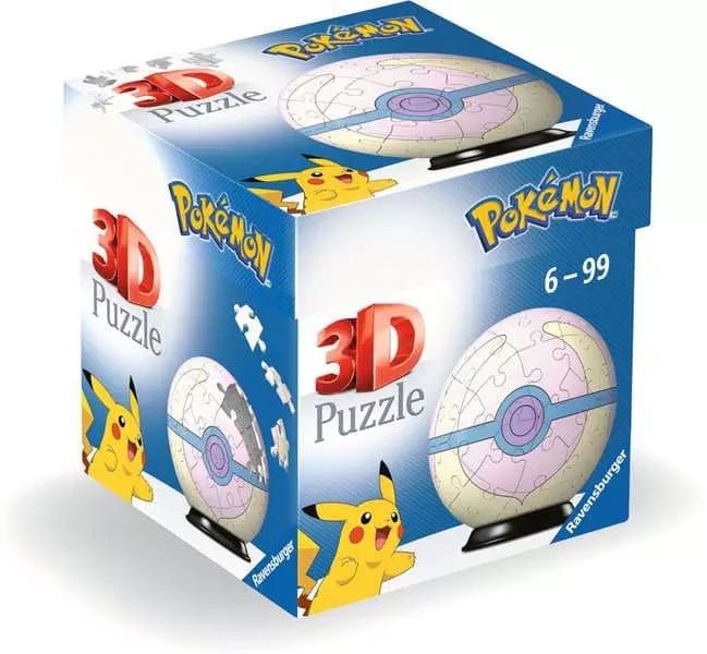 Pokémon Puzzle 3D Pokéballs: Sana Ball (55 piezas) - Z POP Toys