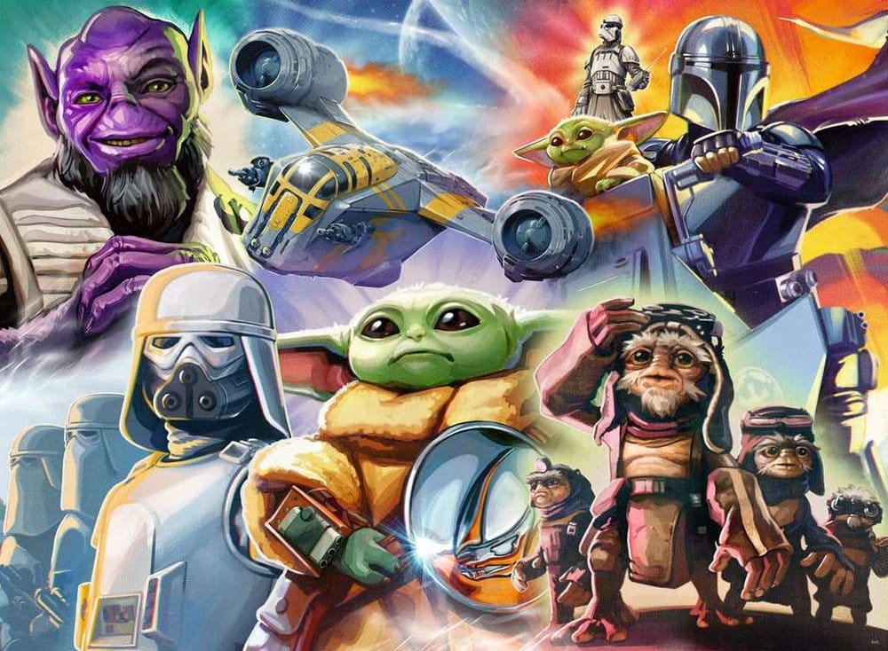 The Mandalorian y Grogu Puzzle (500 Piezas)