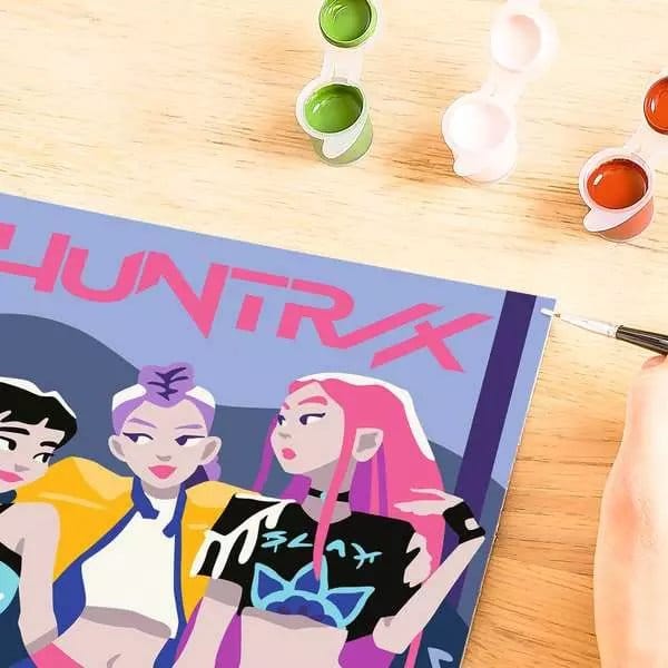 KPop Demon Hunters CreArt Set de Pintar por Números Huntrix