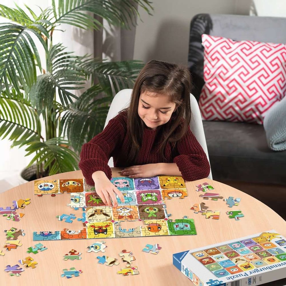 Pokémon Puzzle para niños Caras de Pokémon (100 Piezas XXL)
