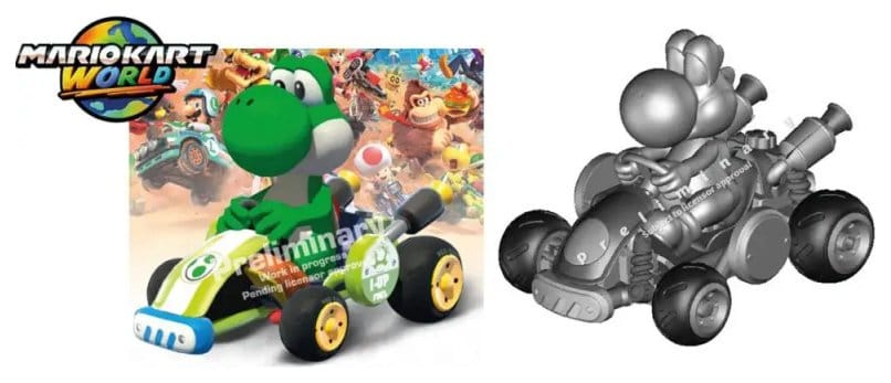 Nintendo Mario Kart Carrera RC Coche RC Mario Kart World, Yoshi 2,4GHz