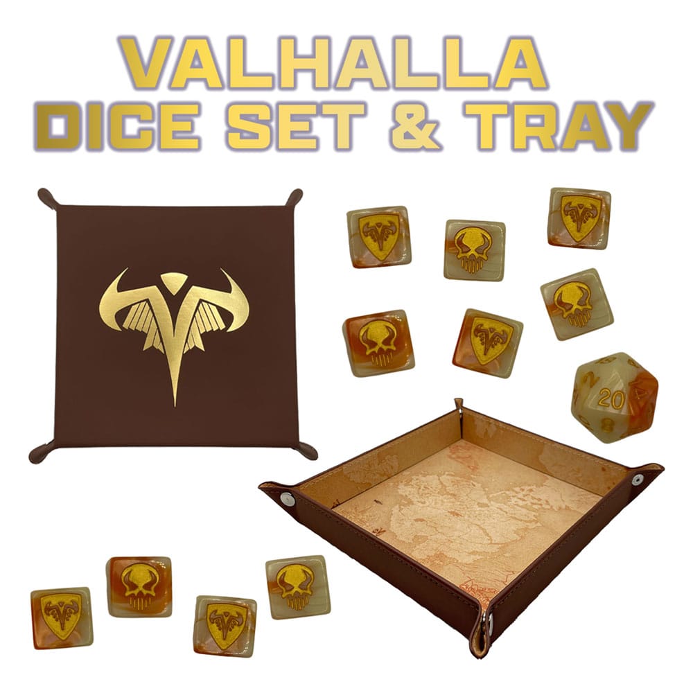 Heroscape Juego de dados y bandeja Valhalla *Edición Inglés*