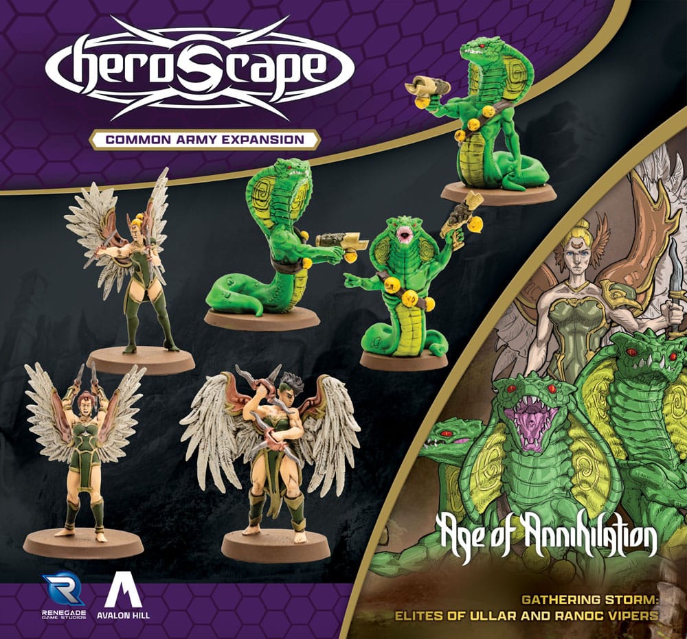 Heroscape expansión del ejército Age of Annihilation Elites of Ullar & Ranoc Vipers (Common) *Edición Inglés* - Z POP Toys