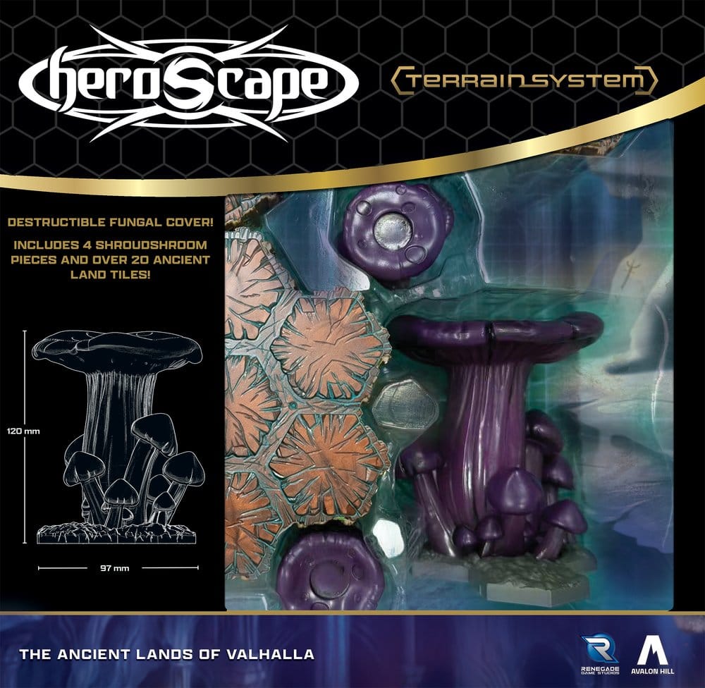 Heroscape Expansión de Terreno The Ancient Lands of Valhalla *Edición Inglés*