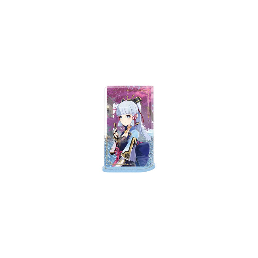 Genshin Impactl Adorno acrílico con purpurina Kamisato Ayaka 11 cm - Z POP Toys