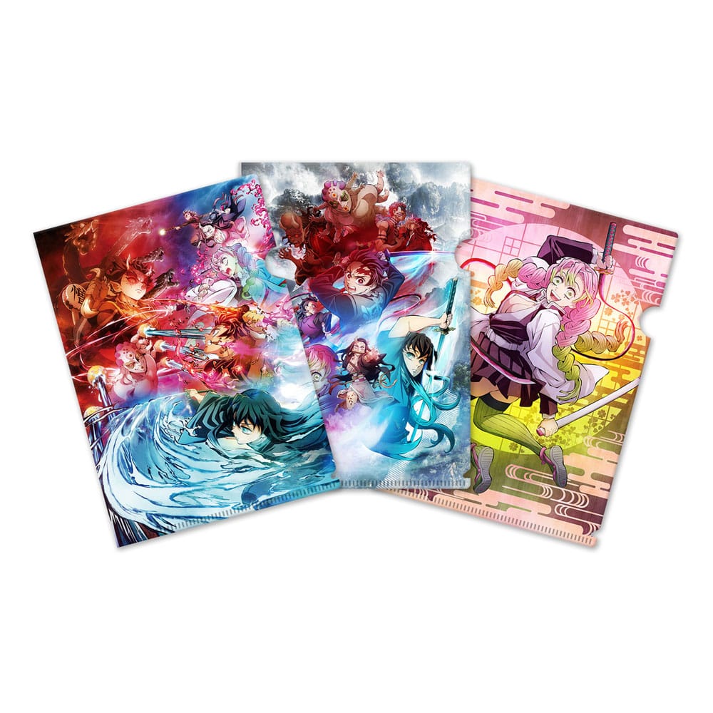 Demon Slayer: Kimetsu no Yaiba Set de 3 Fundas transparentes 01