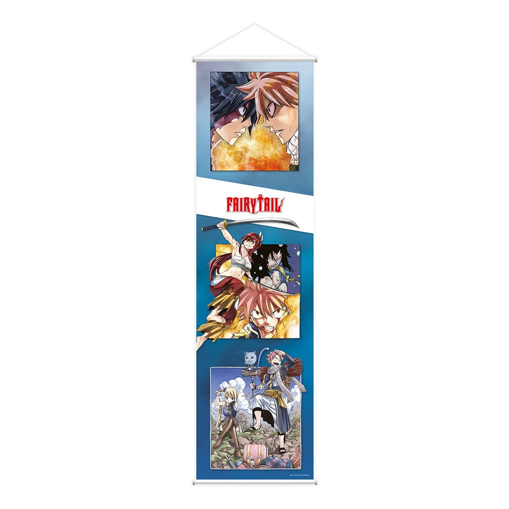 Fairy Tail Póster Tenugui Manga Style 33 x 120 cm