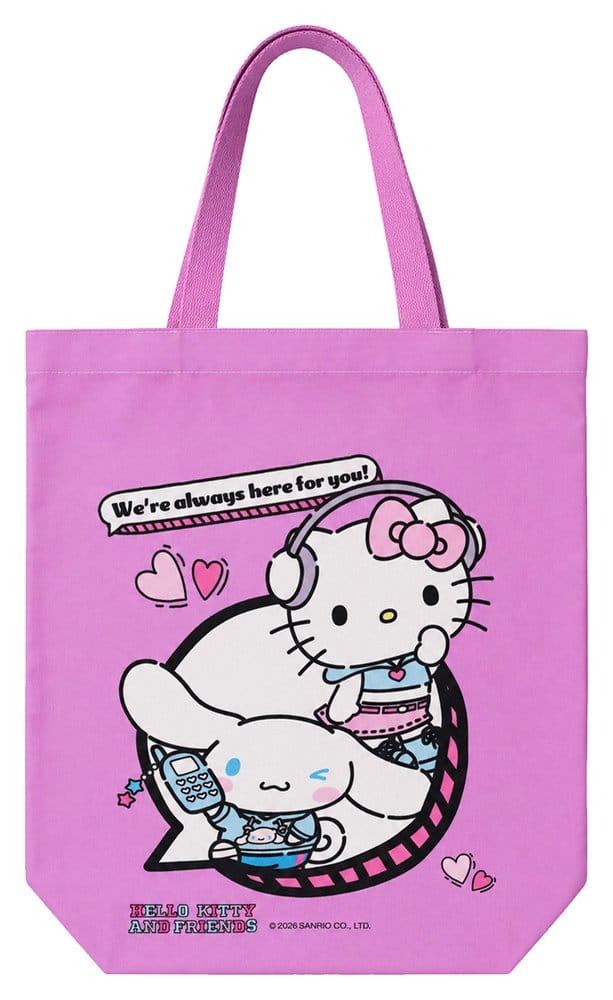 Sanrio Bolsa de tela Hello Kitty & Friends Pop Style 34.5 x 43 cm