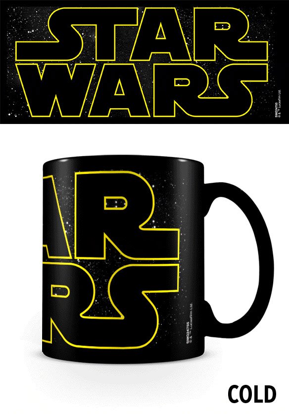 Star Wars Taza sensitiva al calor Logo Characters