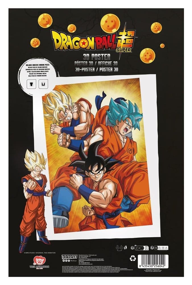 Dragon Ball Super 3D Póster Champa Goku 38 x 58 cm