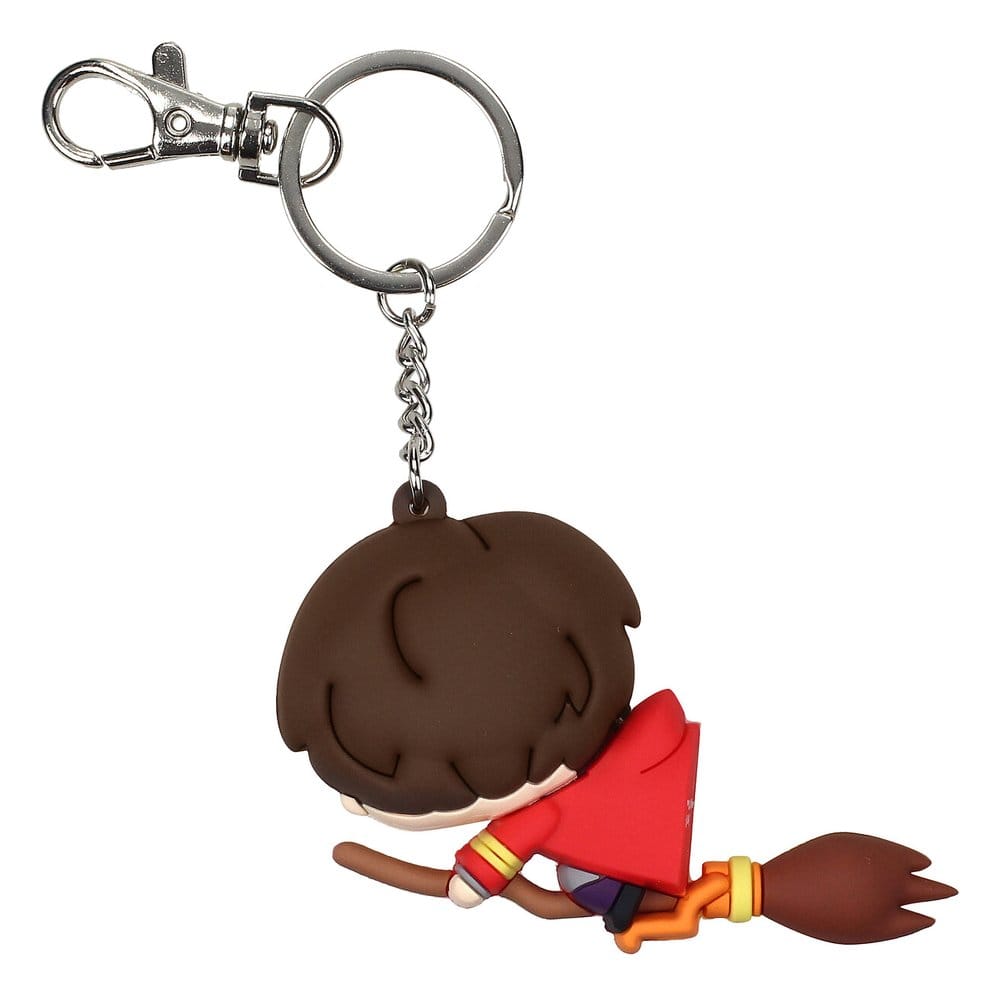 Harry Potter Llavero caucho Harry en Escoba 7 cm
