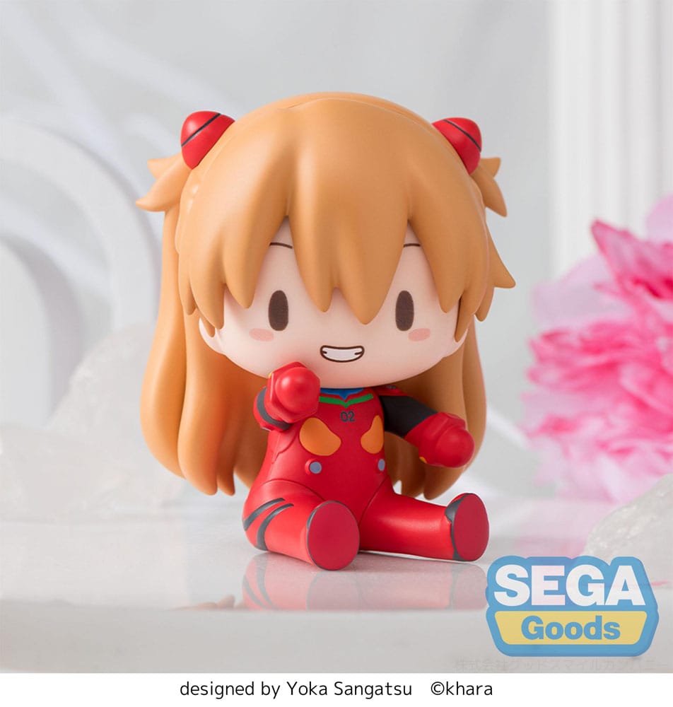 Evangelion: New Theatrical Edition Figura Fuwa Petit Chibi PVC Asuka Plug Suit 8 cm - Z POP Toys