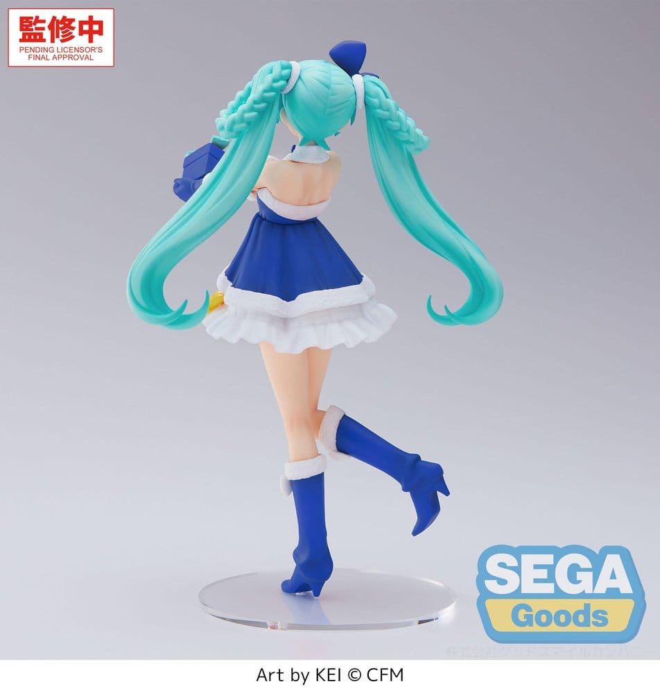 Character Vocal Series 01: Hatsune Miku High Premium Figura PVC Hatsune Miku Sapphire Christmas Ver. 21 cm