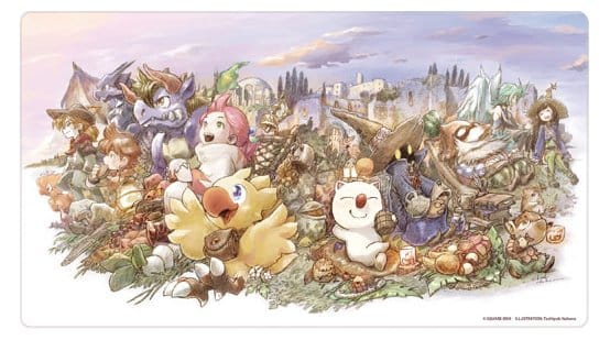 Final Fantasy Tapete de juego Chocobo & Friends 61 x 34 cm