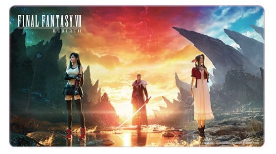 Final Fantasy VII Rebirth Tapete de juego Key Art 61 x 34 cm