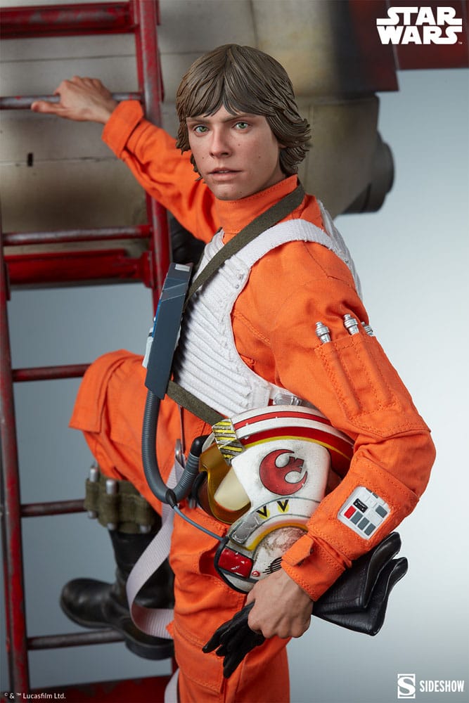 Star Wars Estatua Premium Format Luke Skywalker & X-Wing: Red Five, Standing By 76 cm