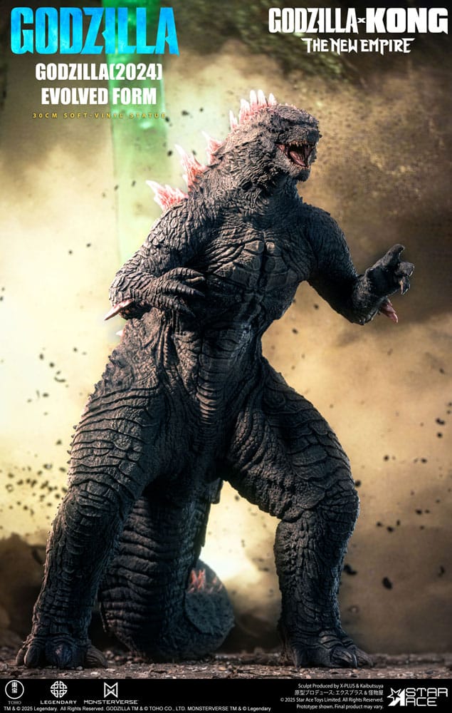 Godzilla vs. Kong: The New Empire Estatua Soft Vinyl Godzilla (2024) Evolved Deluxe Version 30 cm - Z POP Toys