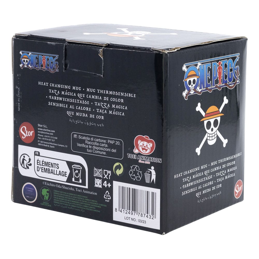 One Piece Taza sensitiva al calor Luffy 325 ml