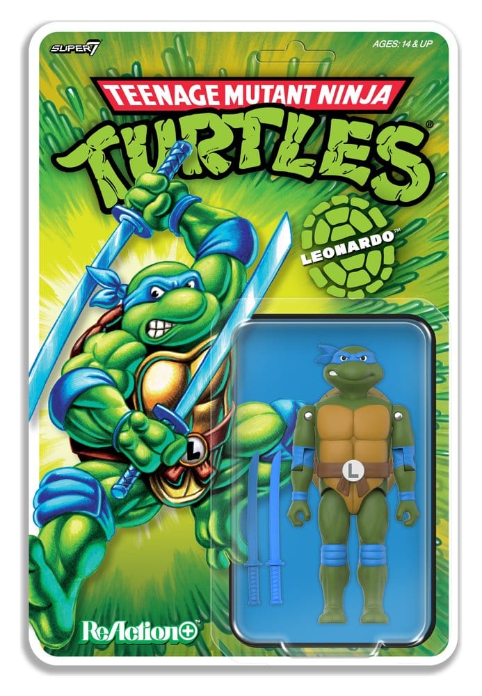 Teenage Mutant Ninja Turtles ReAction+ Figura Wave 02 Leonardo