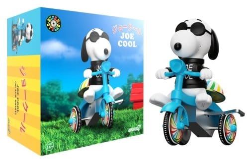 Peanuts Super Cycles Vehículo Joe Cool (Black w/ Blue Trike)