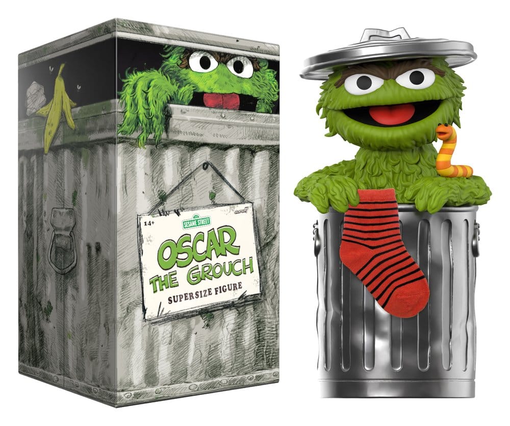 Sesame Street SuperSize Figura de Vinilo Oscar The Grouch