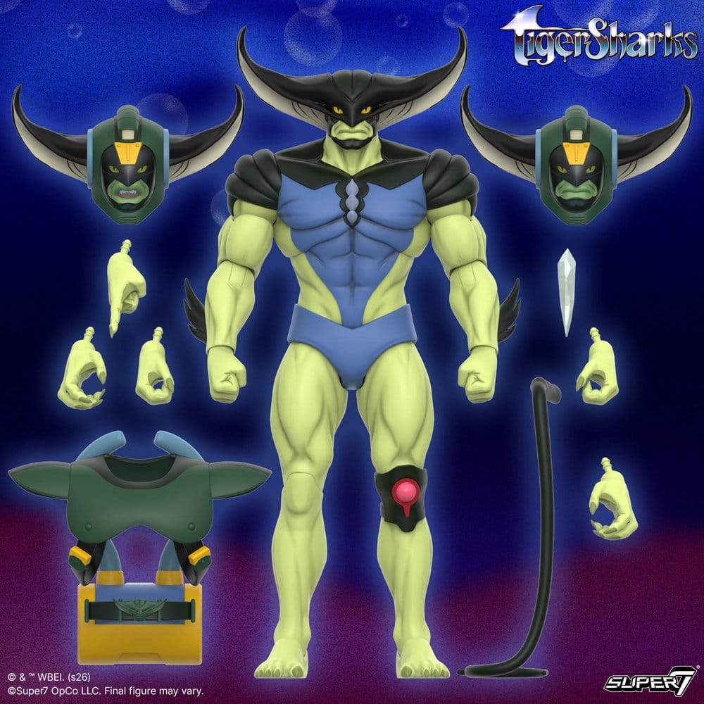 TigerSharks Figura Ultimates Wave 01 T-Ray 18 cm