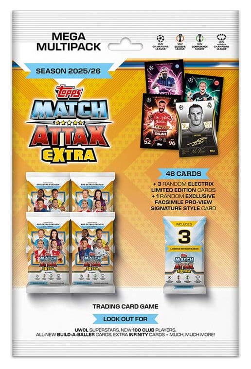 UEFA Champions League Match Attax Extra Cartas Coleccionables 2025/26 Mega Multipack