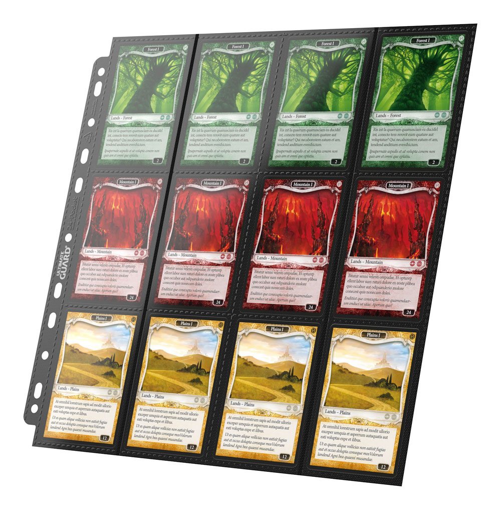 Ultimate Guard 24-Pocket QuadRow Pages Side-Loading Negro (10)